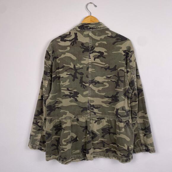 AMO Rosie Denim Jacket in Camo Print Small - Picture 9 of 9